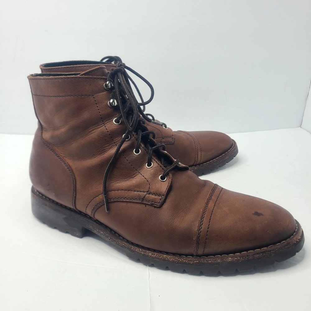 Thursday Boot Co.‎ Captain Stormking Lace Up Boots Leather Mens Lug Sole 14